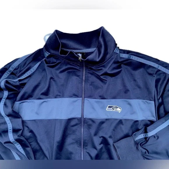 Seattle Seahawks Men’s Track Jacket SiZE: 2XL NFL Football Full Zip Casual